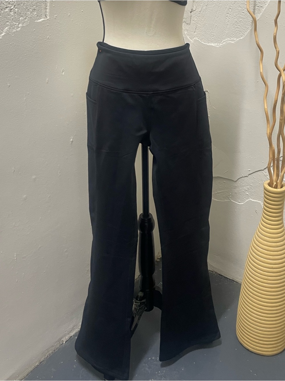 Black Wide-Leg yoga Lounge Pants